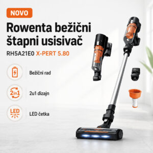 Rowenta bezicni štapni usisivač RH5A21E0 X-PERT 5.80
